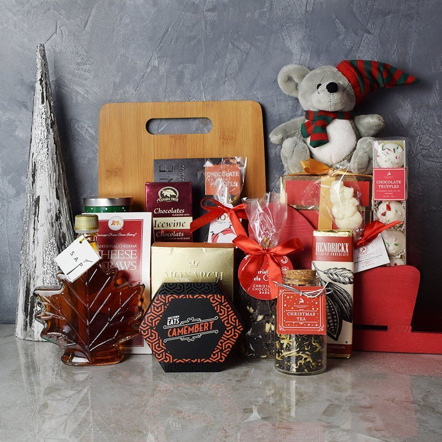 Chocolate Truffles & Christmas Sleigh Basket from Hamilton Baskets  - Hamilton Delivery