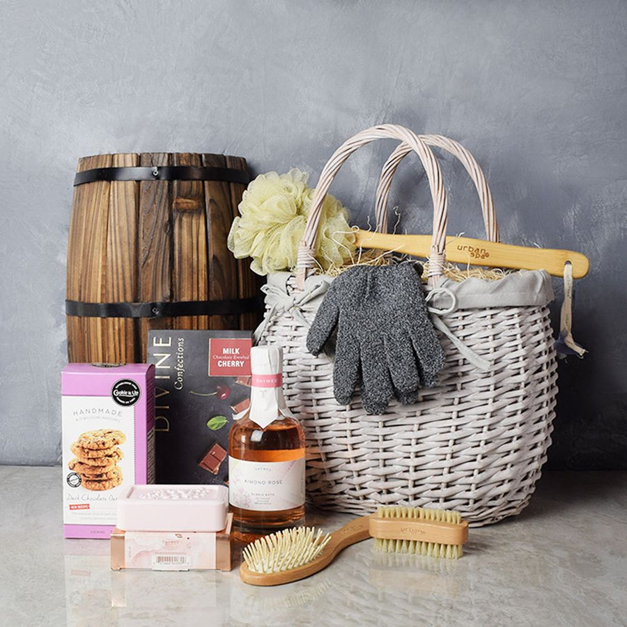 Chocolate & Rose Indulgence Spa Gift Set from Hamilton Baskets  - Hamilton Delivery