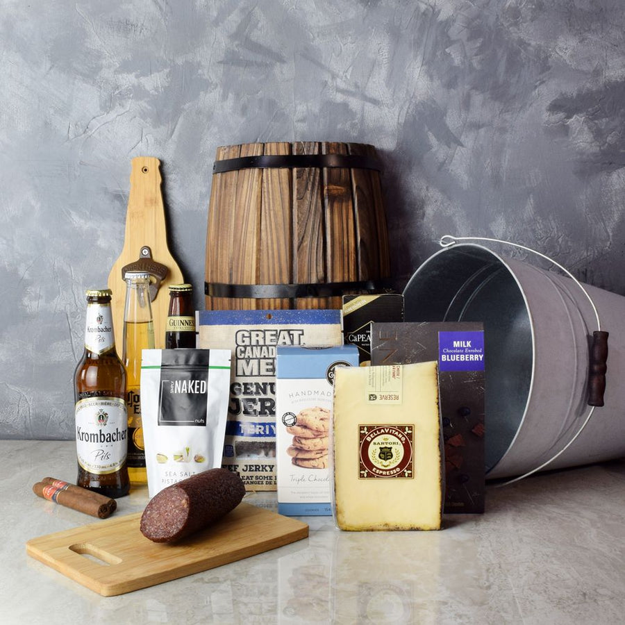 The Classic Elegance Beer Gift Set from Hamilton Baskets - Hamilton Delivery