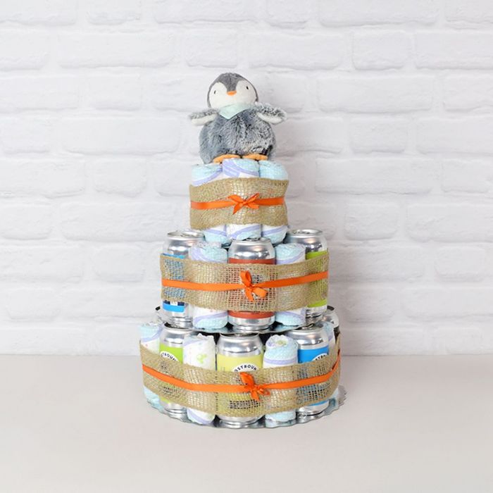 Craft Beer &amp; Baby Diapers Gift Set from Hamilton Baskets - Hamilton Delivery
