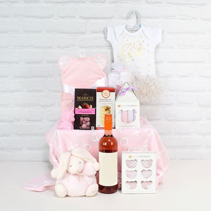 Deluxe Mommy & Baby Girl Gift Basket from Hamilton Baskets - Hamilton Delivery