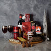 Deluxe Yuletide Wine & Cheese Gift Basket from Hamilton Baskets - Holiday Wine Gift Basket - Hamilton Delivery.