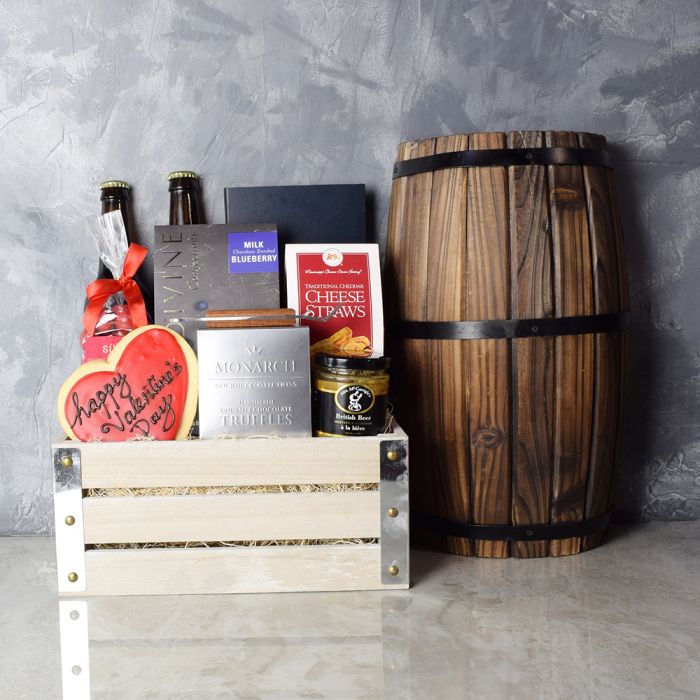 Distillery Valentine’s Day Gift Crate from Hamilton Baskets - Hamilton Delivery