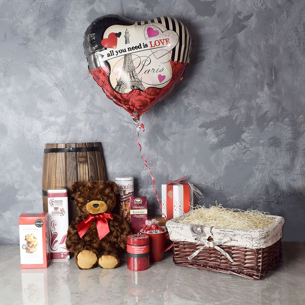 Romantic Chocolate and Truffle Gift Box – how the gift is presented