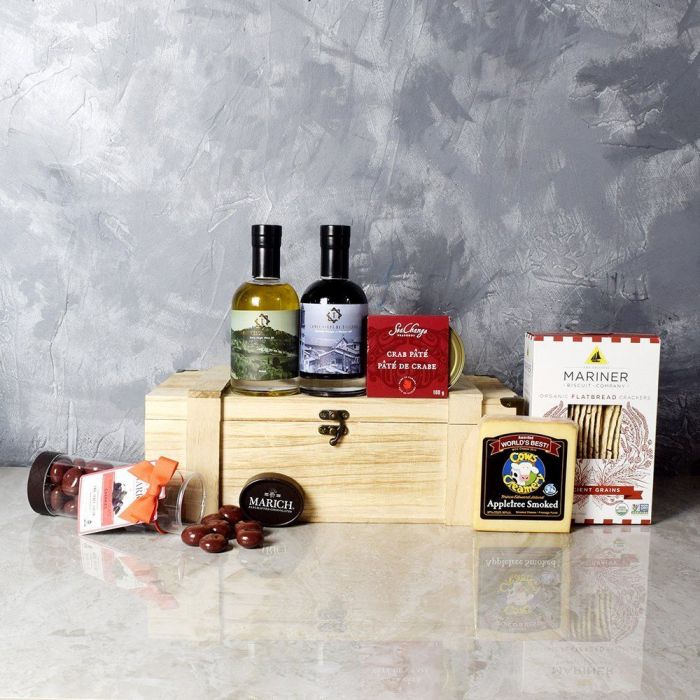 Smoked Cheese Snack Crate – how the gift is presented