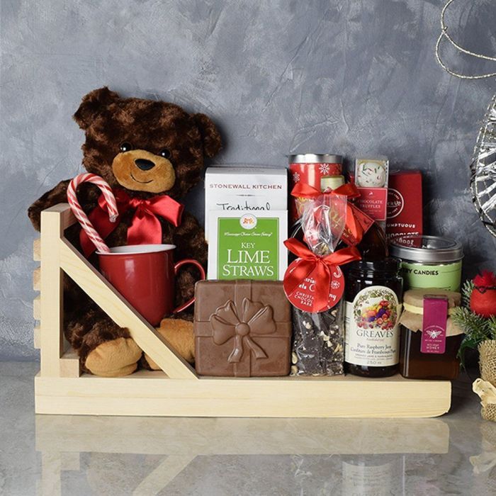 Holiday Tea & Cookies Gift Basket from Hamilton Baskets - Gourmet Gift Basket - Hamilton Delivery.