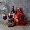 Holiday Wine & Cheese Gift Basket from Hamilton Baskets - Wine Gift Basket - Hamilton Delivery.