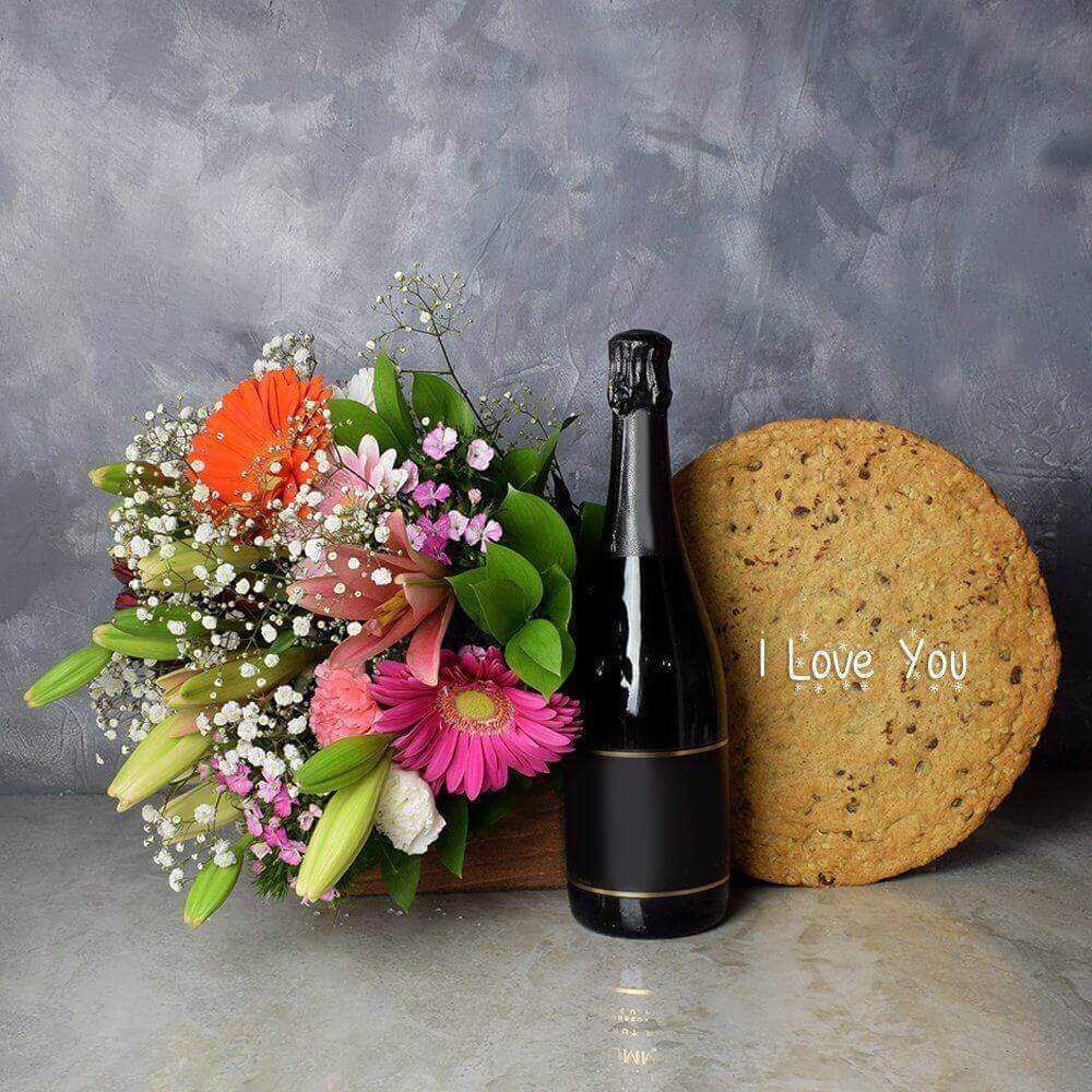 “I Love You” Cookie Cake Gift Set from Hamilton Baskets - Hamilton Delivery