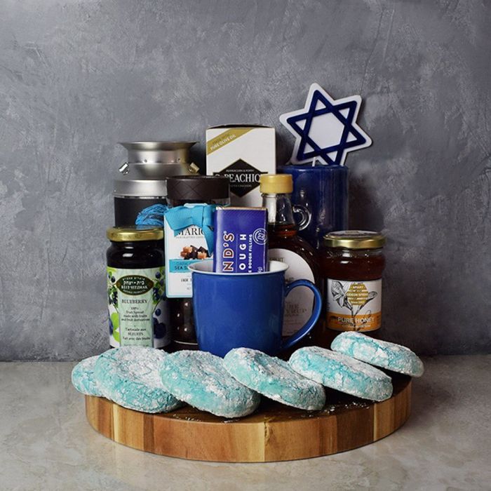 Kosher Treats & Coffee Hanukkah Basket from Hamilton Baskets - Gourmet Gift Basket - Hamilton Delivery.