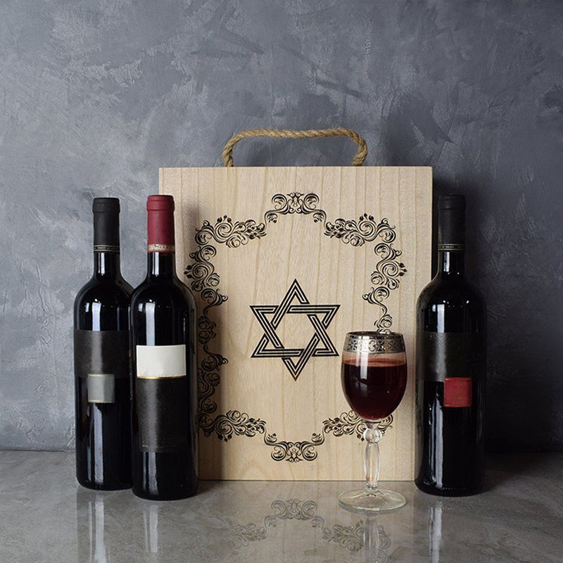Kosher Wine Trio Gift Basket Hamilton Baskets Hamilton Delivery