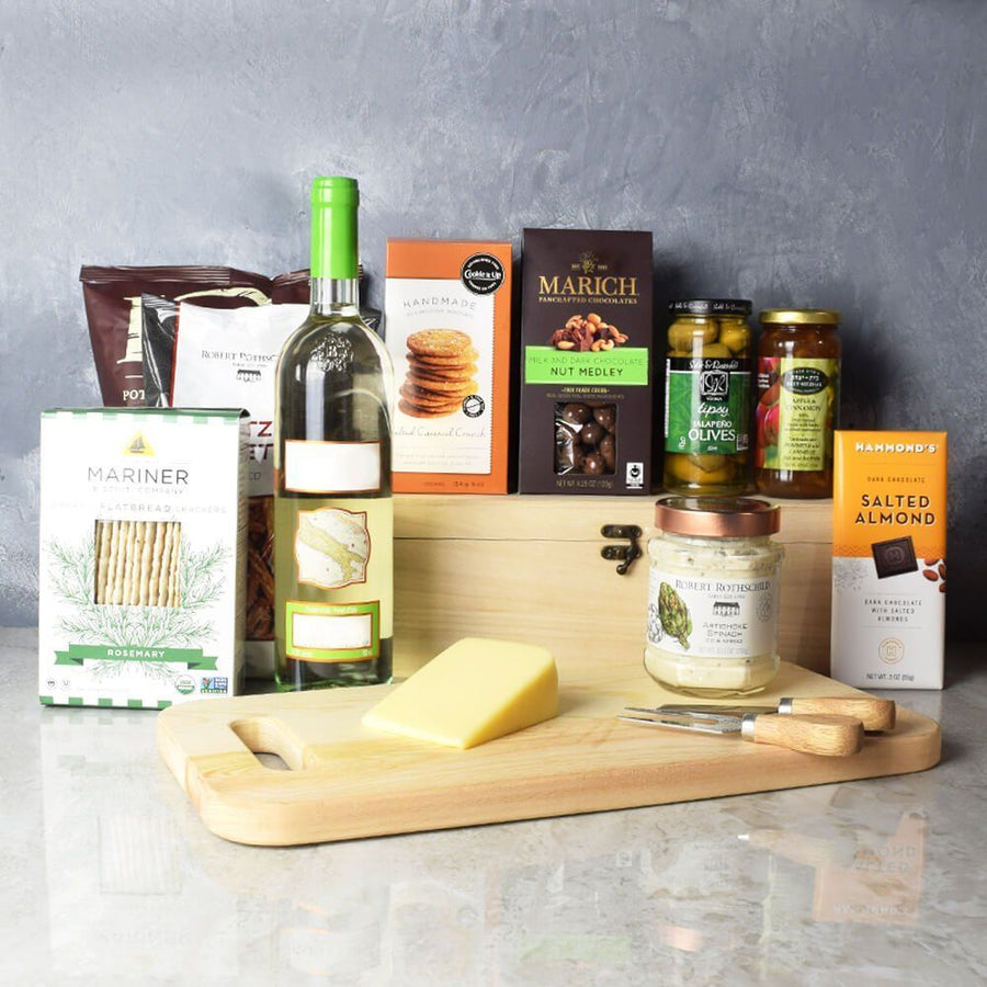 The Kosher Wine & Cheese Crate from Hamilton Baskets - Hamilton Delivery