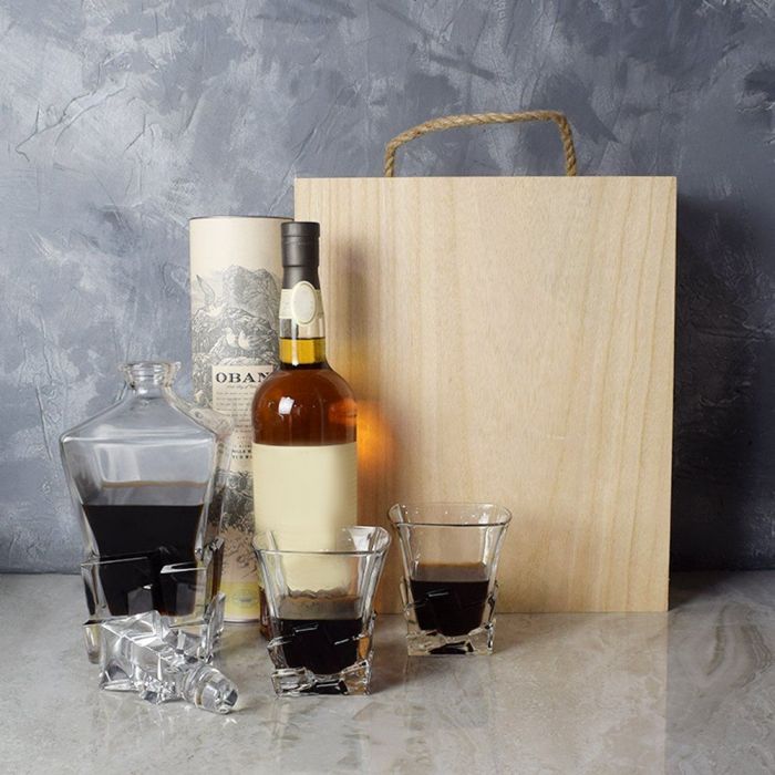 Liquor & Decanter Crate from Hamilton Baskets - Hamilton Delivery