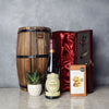 Mahogany Wood Wine Gift Basket from Hamilton Baskets - Hamilton Delivery