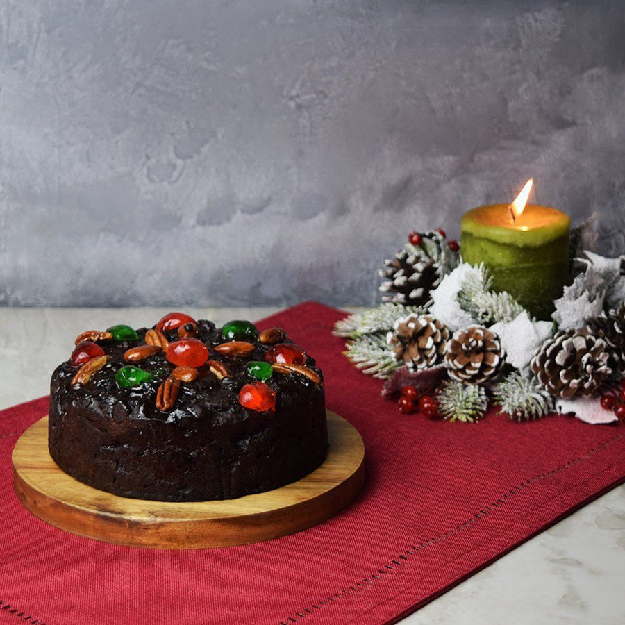 "Olde English Dark Fruitcake" Featuring candied and dried fruits, nuts, and spices and soaked in rum from Hamilton Baskets - Hamilton Delivery