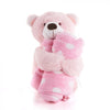 Pink Hugging Blanket Bear from Hamilton Baskets- Hamilton Delivery