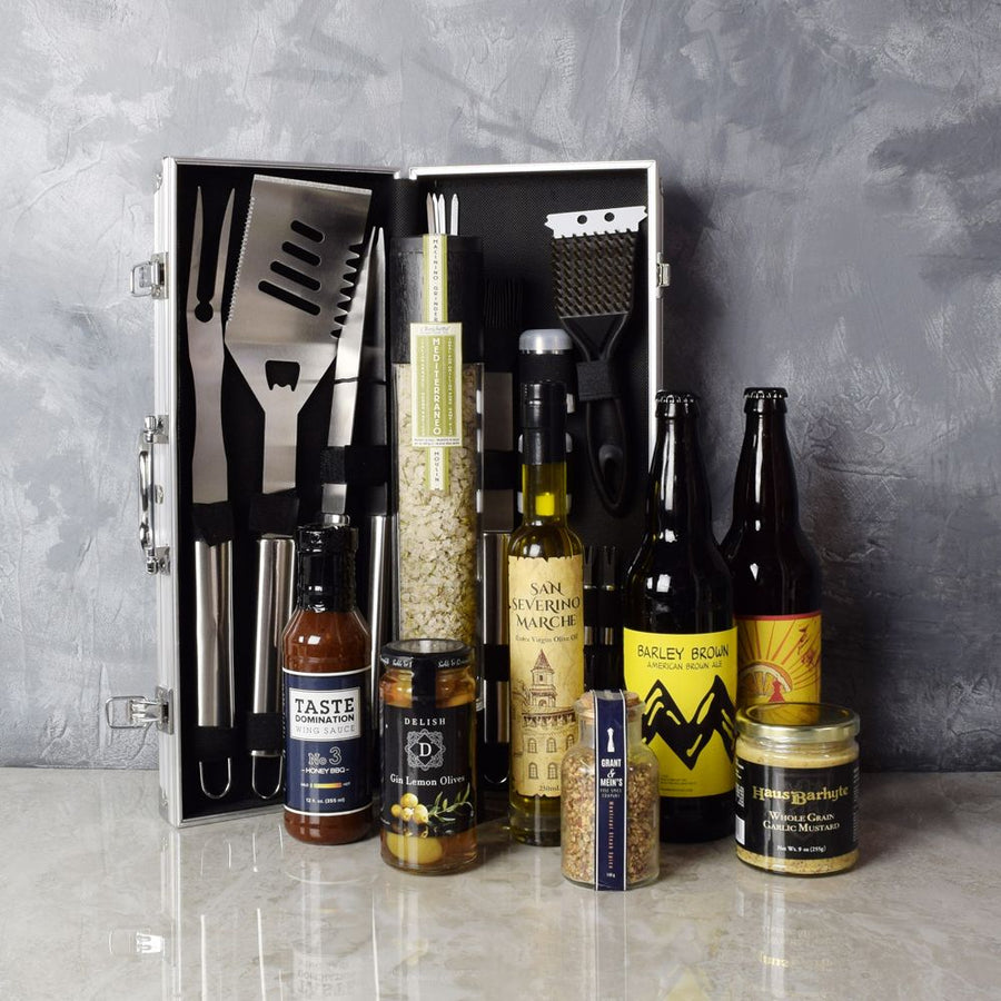 With the Rosedale Barbecue Gift Set from Hamilton Baskets - Hamilton Delivery