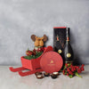 Rudolph's Bubbly Holiday Gift Set from Hamilton Baskets - Hamilton Delivery