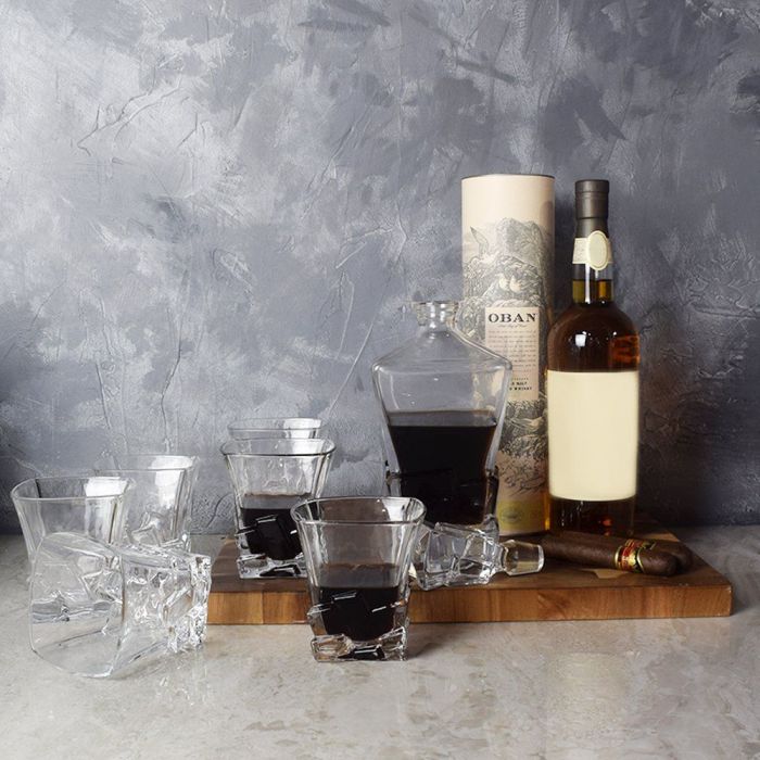 Spirits &amp; Cigars Gift Basket from Hamilton Baskets - Hamilton Delivery