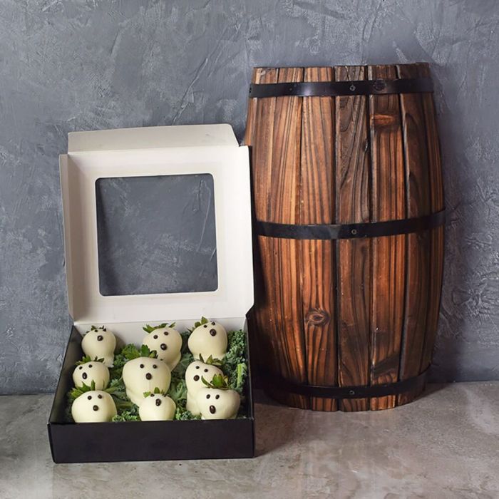 Spooktacular Chocolate Dipped Strawberries Basket from Baskets Hamilton - Hamilton Delivery