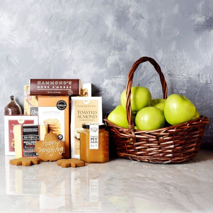 Thanksgiving Fruit & Snacks Bounty from Hamilton Baskets - Gourmet Gift - Hamilton Delivery.