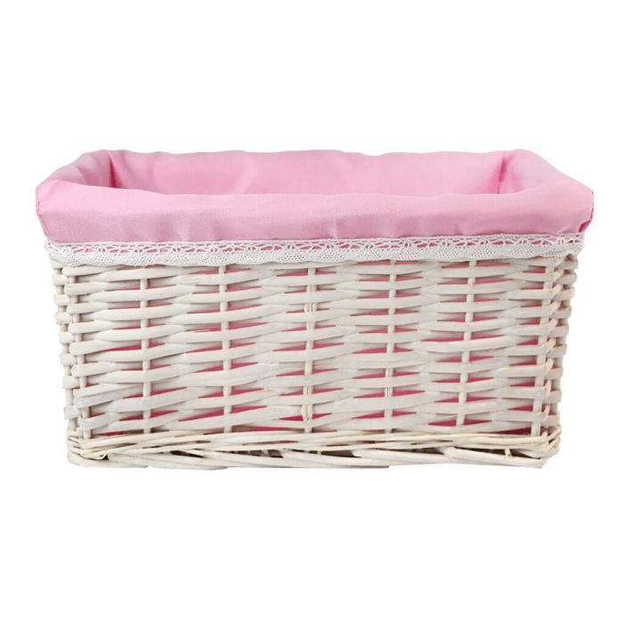 Deluxe Baby Changing Gift Set in Wicker Basket – how the gift is presented