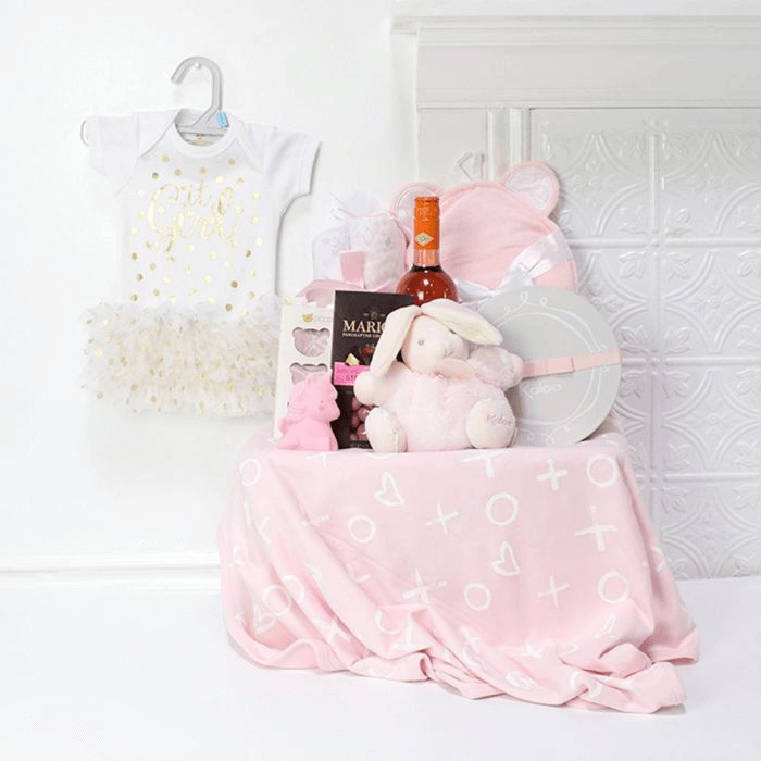 The Deluxe Mommy &amp; Daughter Gift Set from Hamilton Baskets - Baby Gift Set - Hamilton Delivery.