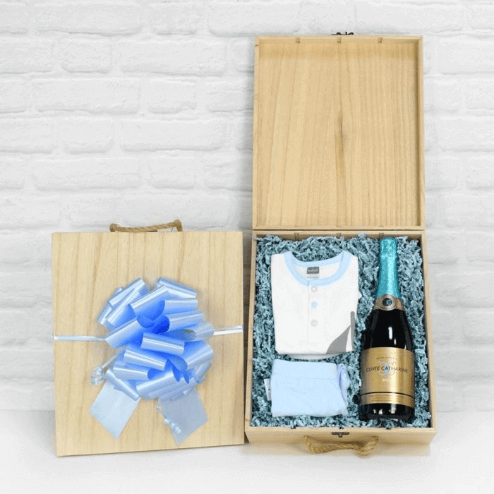 Welcome Home Baby Boy Celebration Gift from Hamilton Baskets - Baby Gift Basket- Hamilton Delivery